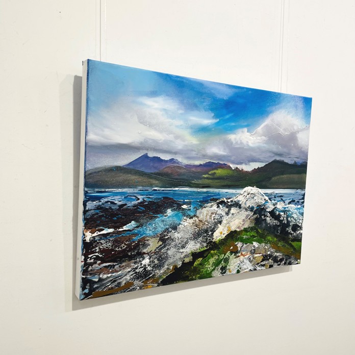 'The Cuillins From Ord' by artist Shazia Mahmood
